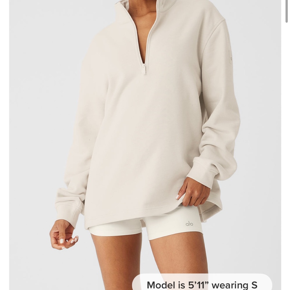 ALO Yoga Renown 1/4 Zip - Bone